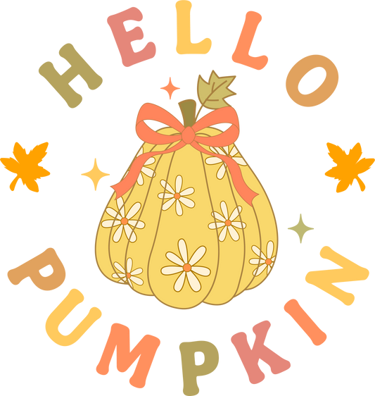 Hello Pumpkin - Ready To Press DTF Transfers