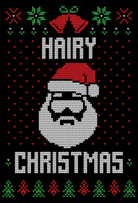 Hairy Ugly Christmas Sweater Party Ready To Press DTF Transfer