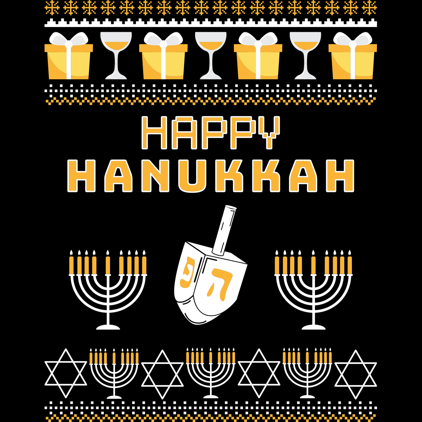 Happy Hanukkah - Ready to Press DTF Transfers