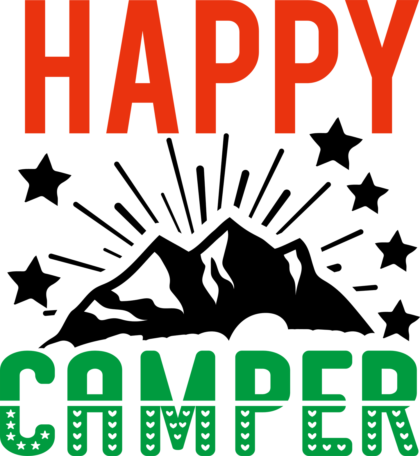 Happy Camper - 1014 Ready to Press DTF Transfer