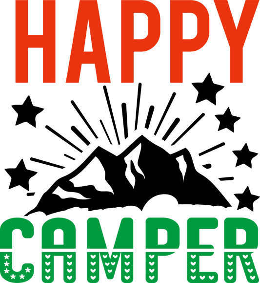 Happy Camper - 1014 Ready to Press DTF Transfer
