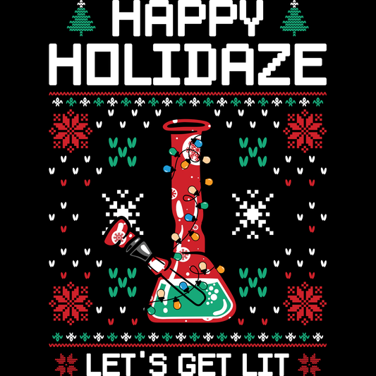 Happy Holidaze - Ready to Press DTF Transfers