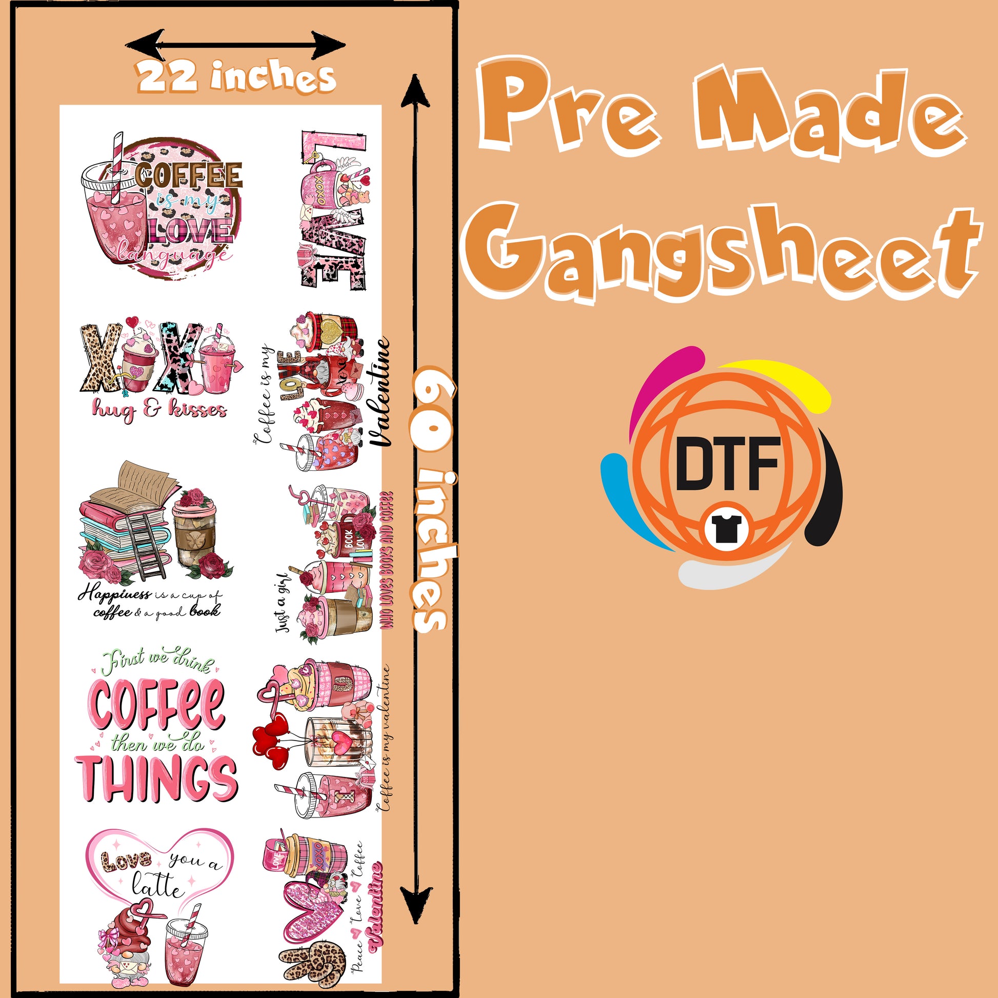 Heartfelt Harmony Crew Premade DTF Gangsheet