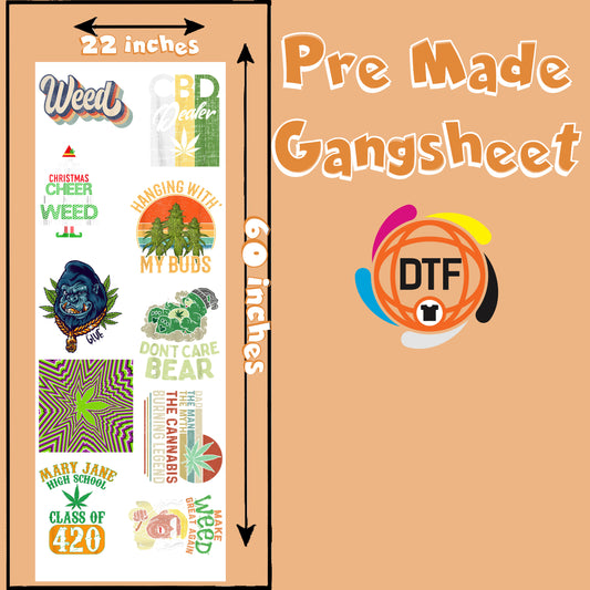 High Vibes Collective Premade DTF Gangsheet