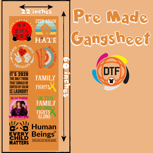 Hope & Healing Collective Premade DTF Gangsheet