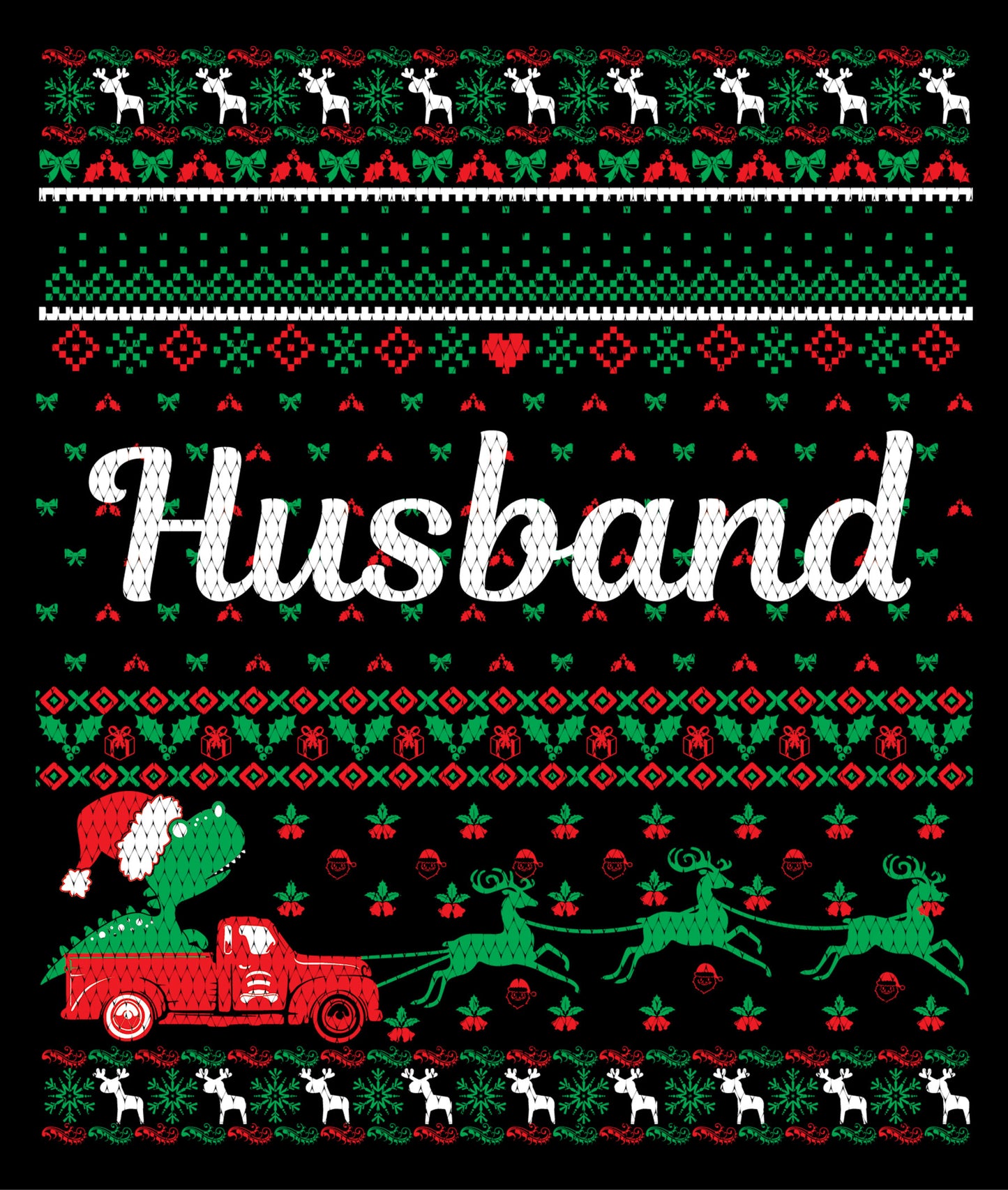 Husband Christmas Ugly Sweater Party Ready To Press DTF Transfer  Buy Bulk DTF   