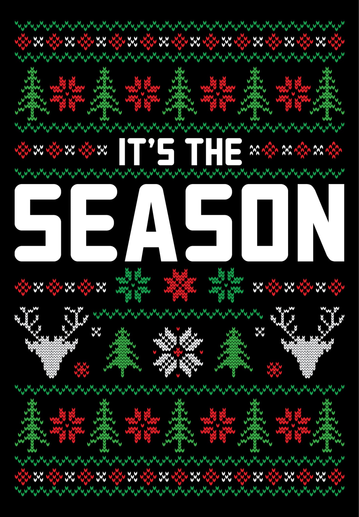 Its The Season Holiday Patterns Ugly Sweater Party Ready To Press DTF Transfer  Buy Bulk DTF   