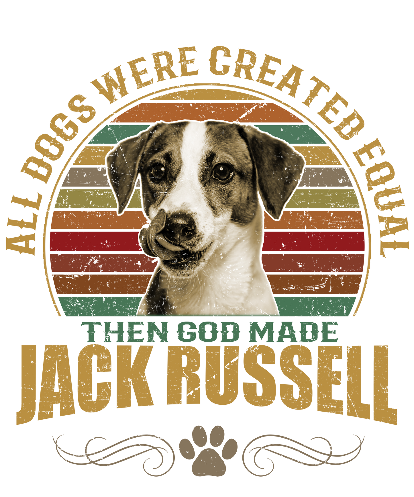 Jack Russell Dog Lover Unisex Men’s T-Shirt Ready To Press DTF Transfer