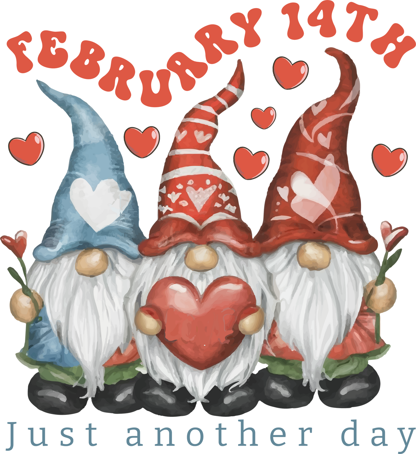 Just Another Day Vday Gnomes Ready To Press DTF Transfer  Buy Bulk DTF   