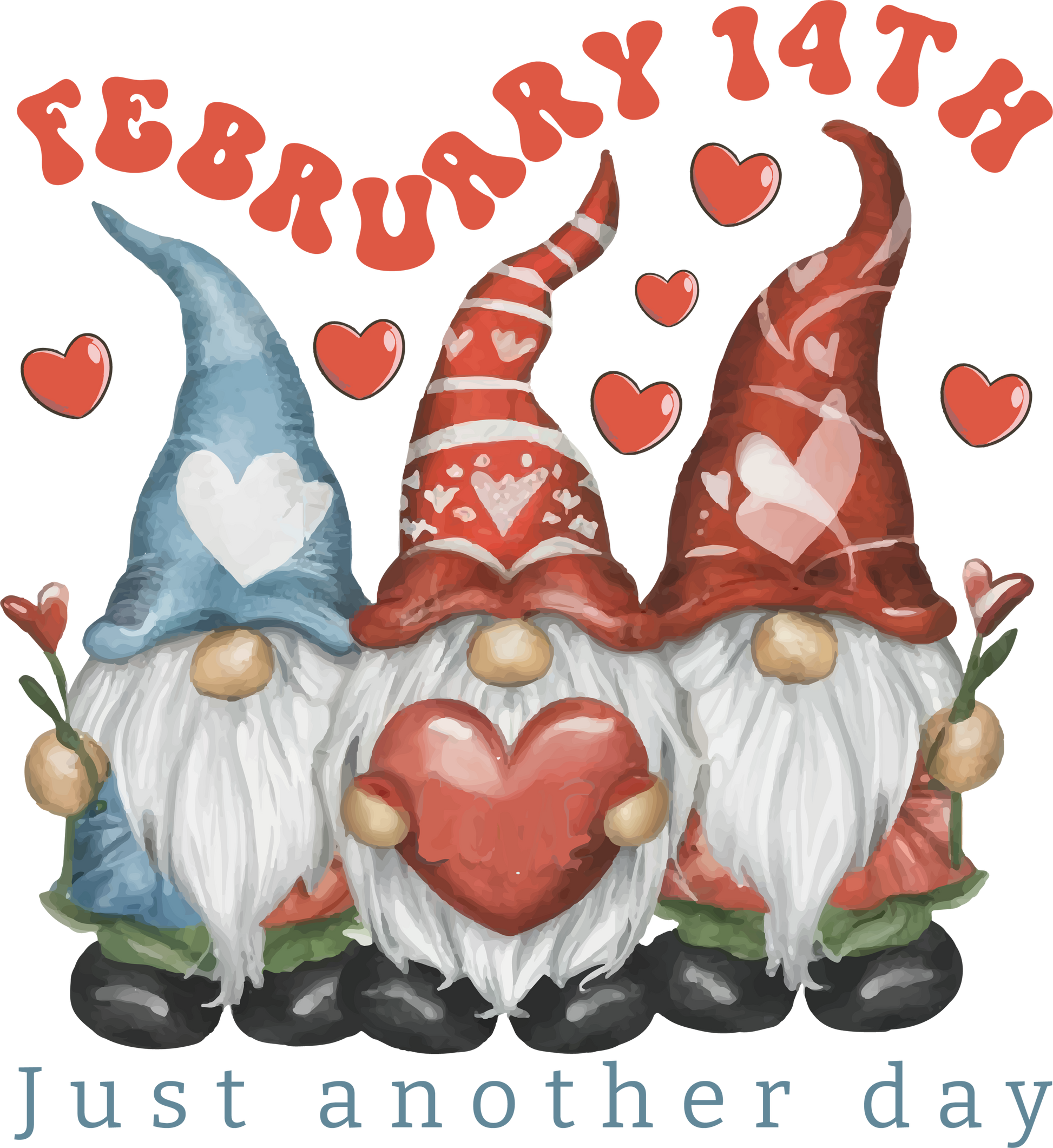 Just Another Day Vday Gnomes Ready To Press DTF Transfer  Buy Bulk DTF   