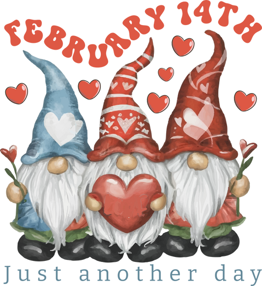 Just Another Day Vday Gnomes Ready To Press DTF Transfer  Buy Bulk DTF   