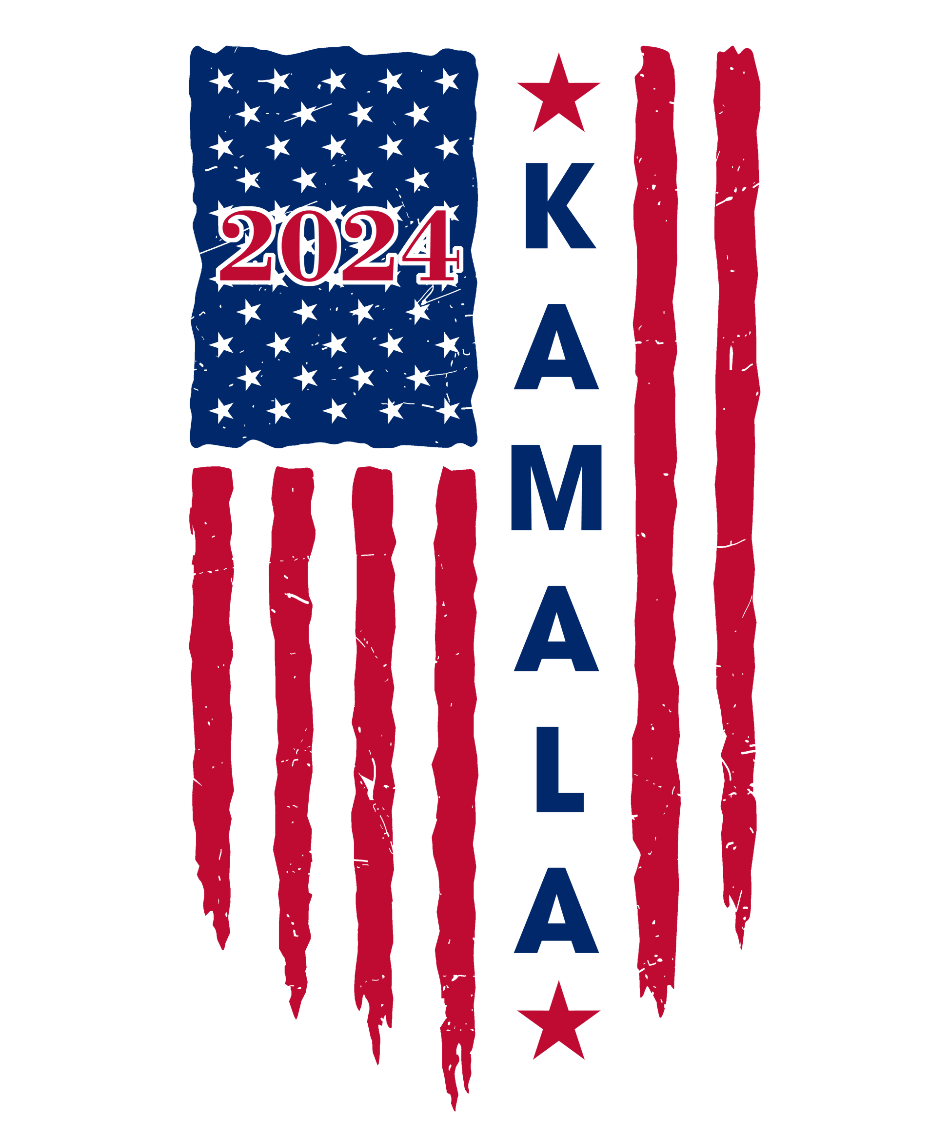 Kamala American Flag - Ready To Press DTF Transfers