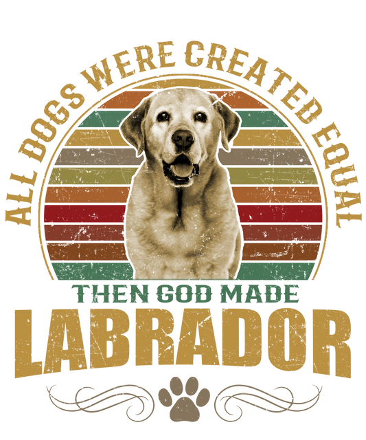 Labrador Dog Lover Unisex Men’s T-Shirt Ready To Press DTF Transfer