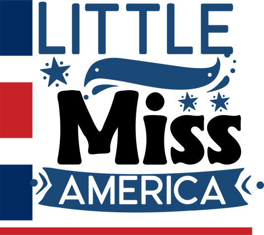 Little Miss America - 1145 Ready to Press DTF Transfer