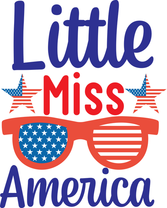 Little Miss America - 1144 Ready to Press DTF Transfer