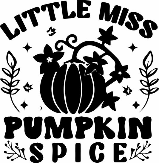 Little Miss Pumpkin Spice Ready To Press DTF Transfer