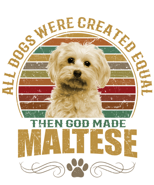 Maltese Dog Lover Unisex Men’s T-Shirt Ready To Press DTF Transfer