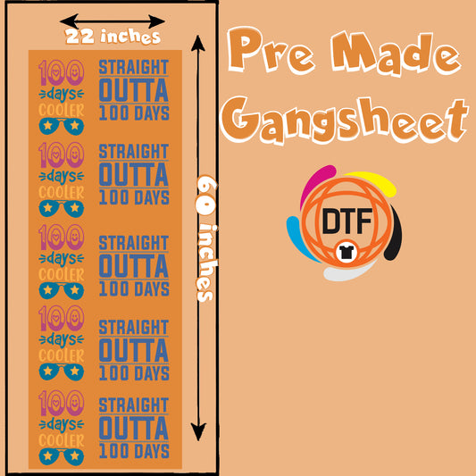 Master In Education Premade DTF Gangsheet