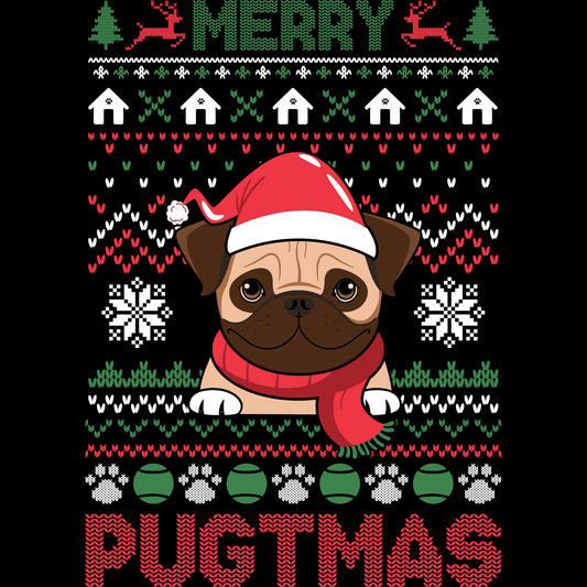 Merry Pugtmas - Ready to Press DTF Transfers