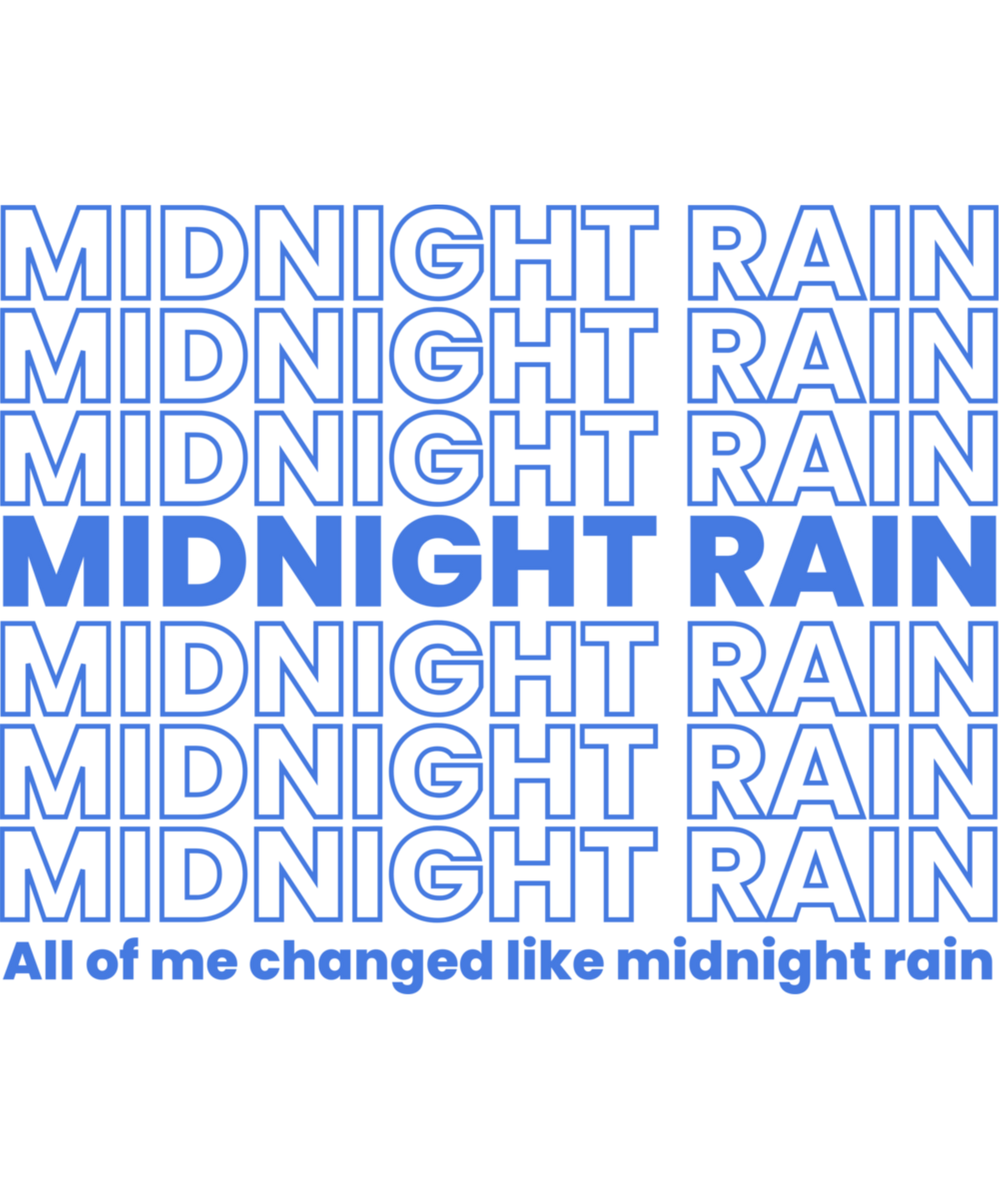 Midnight Rain - Ready To Press DTF Transfers