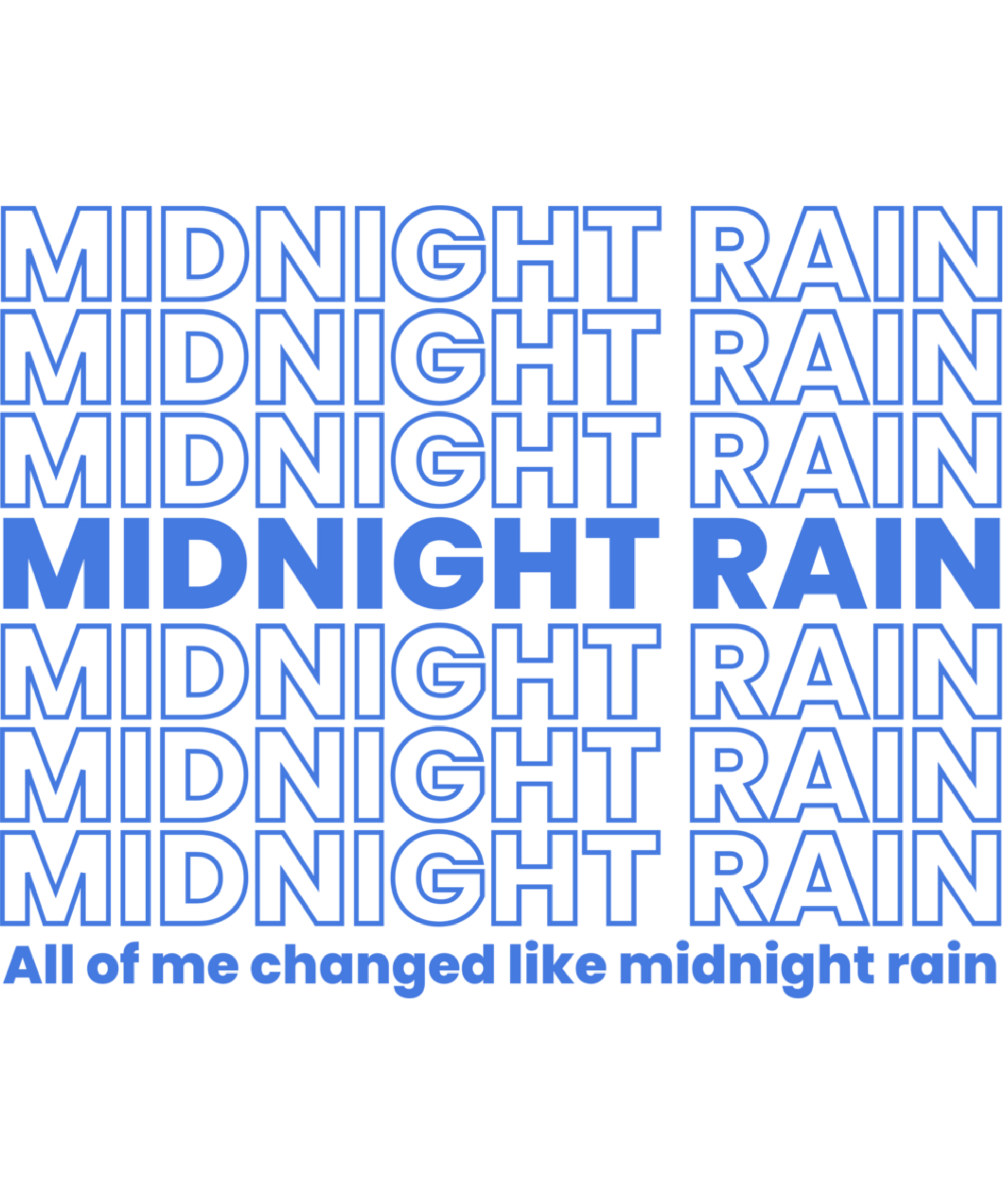 Midnight Rain - Ready To Press DTF Transfers