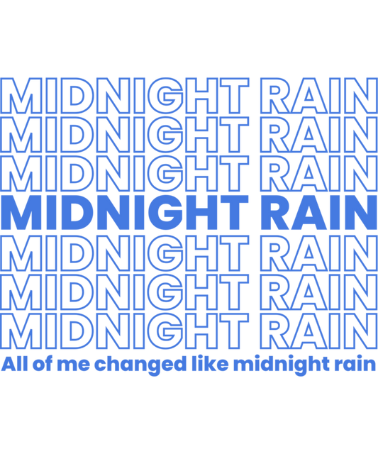 Midnight Rain - Ready To Press DTF Transfers