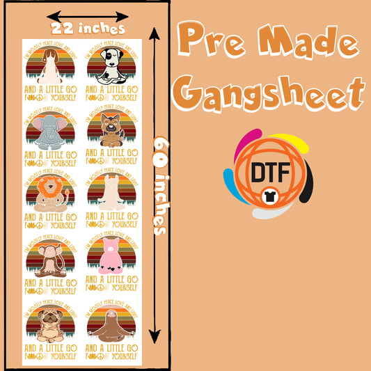 Mostly Me Collective Premade DTF Gangsheet