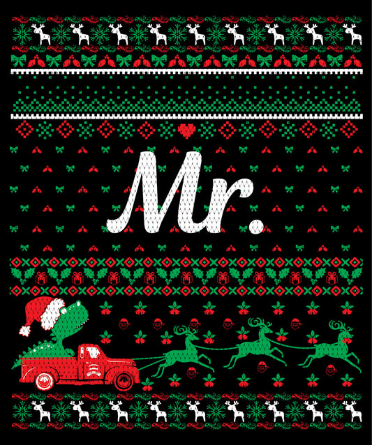 Mr. Christmas Ugly Sweater Party Ready To Press DTF Transfer