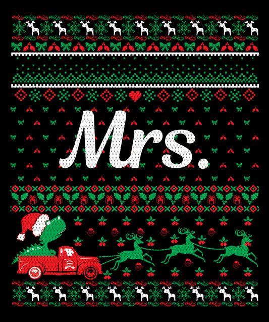 Mrs. Christmas Ugly Sweater Party Ready To Press DTF Transfer