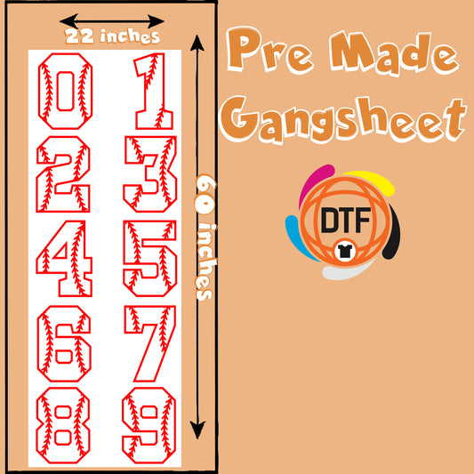 Numerical Nirvana Premade DTF Gangsheet