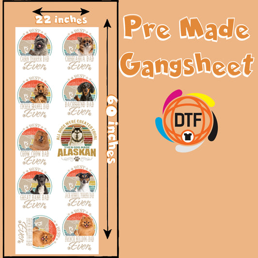 Pawsome Pack Premade DTF Gangsheet