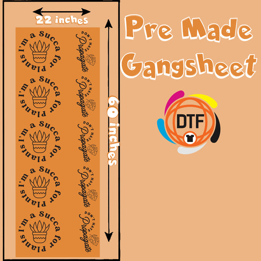 Plant Paradise Set Premade DTF Gangsheet