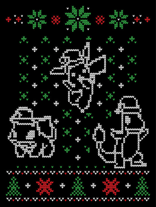 Pocket Monster SVG For Christmas Ugly Sweater Design Ready To Press DTF Transfer