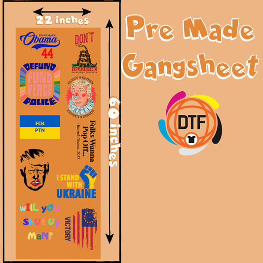 Political Pulse Collective Premade DTF Gangsheet