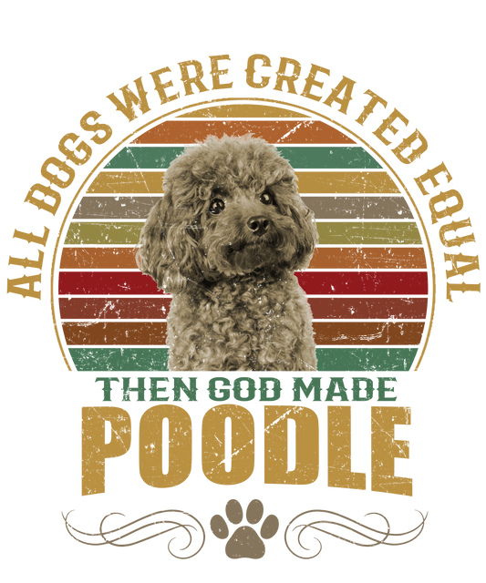 Poodle Dog Lover Unisex Men’s T-Shirt Ready To Press DTF Transfer