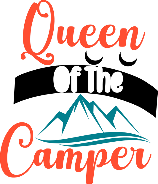 Queen Of Camper - 1019 Ready to Press DTF Transfer