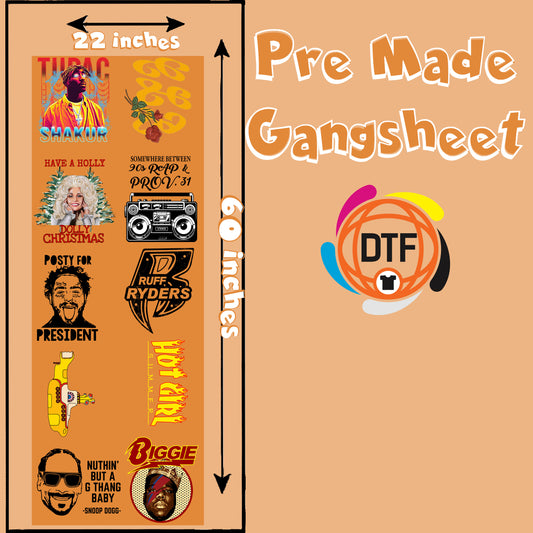 Rhythm & Vibes Collective Premade DTF Gangsheet