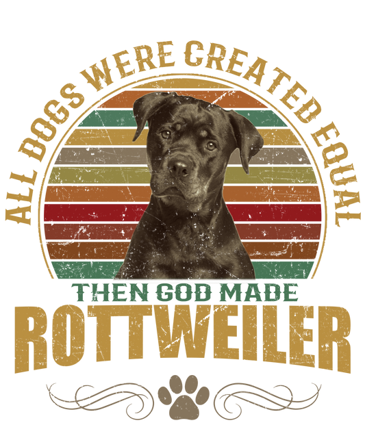 Rottweiler Dog Lover Unisex Men’s T-Shirt Ready To Press DTF Transfer