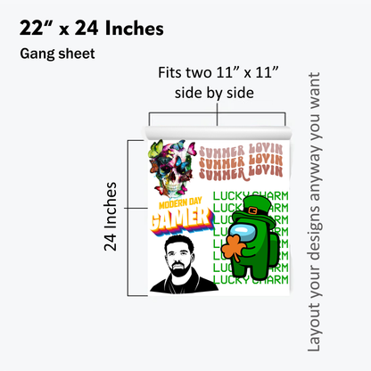 DTF Gang Sheet Builder - Multiple Sizes Gang Sheet BuyBulkDTF   