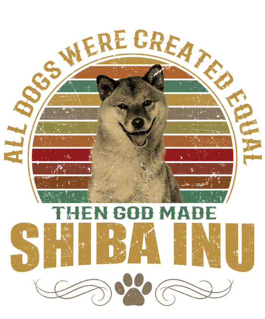 Shiba Inu Dog Lover Unisex Men’s T-Shirt Ready To Press DTF Transfer