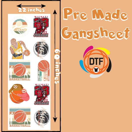 Slam Dunk Squad Premade DTF Gangsheet