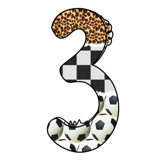 Soccer Leopard 3 - Ready To Press DTF Transfer