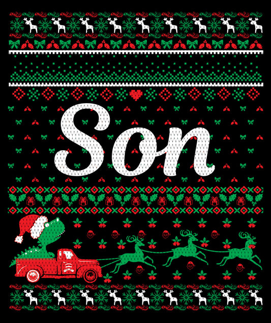 Son Christmas Ugly Sweater Party Ready To Press DTF Transfer