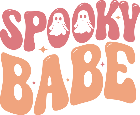 Spooky Babe Ghosts Ready To Press DTF Transfer