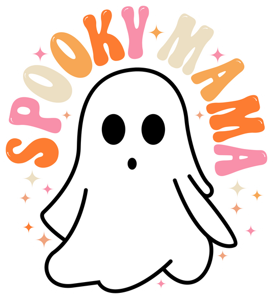 Spooky Mama Ghost Ready To Press DTF Transfer