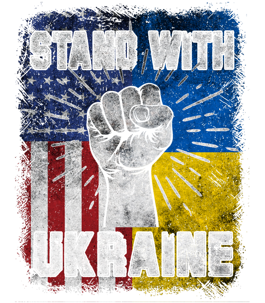 Stand With Ukraine - Ready To Press DTF Transfer