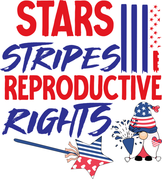 Star Stripes Reproductive - 1195 Ready to Press DTF Transfer