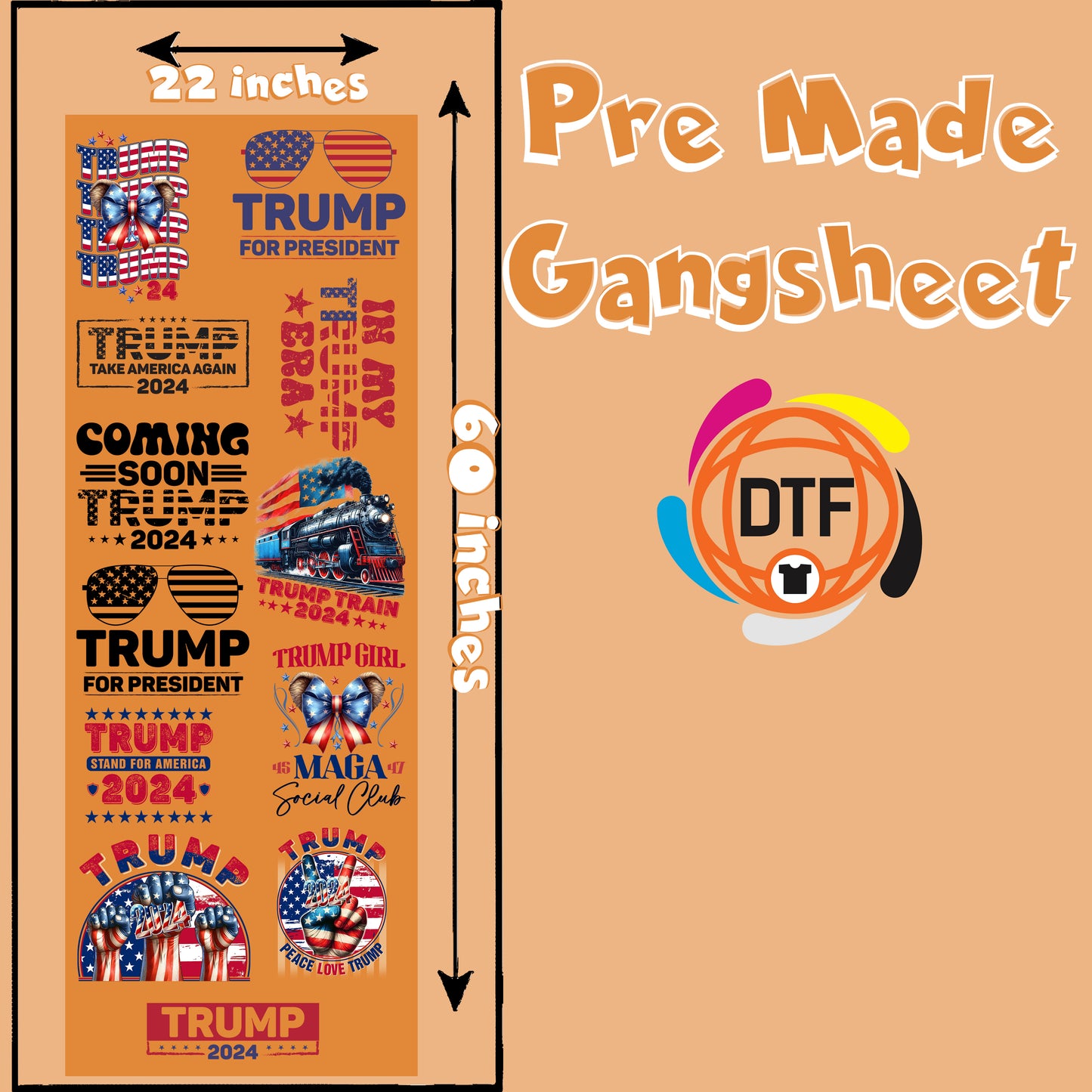 Strump Triumph Premade DTF Gangsheet