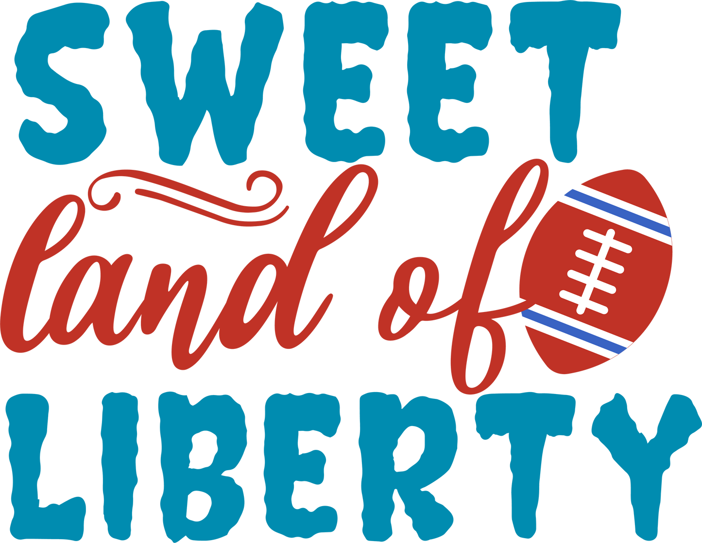 Sweet Land Of Liberty - 1206 Ready to Press DTF Transfer