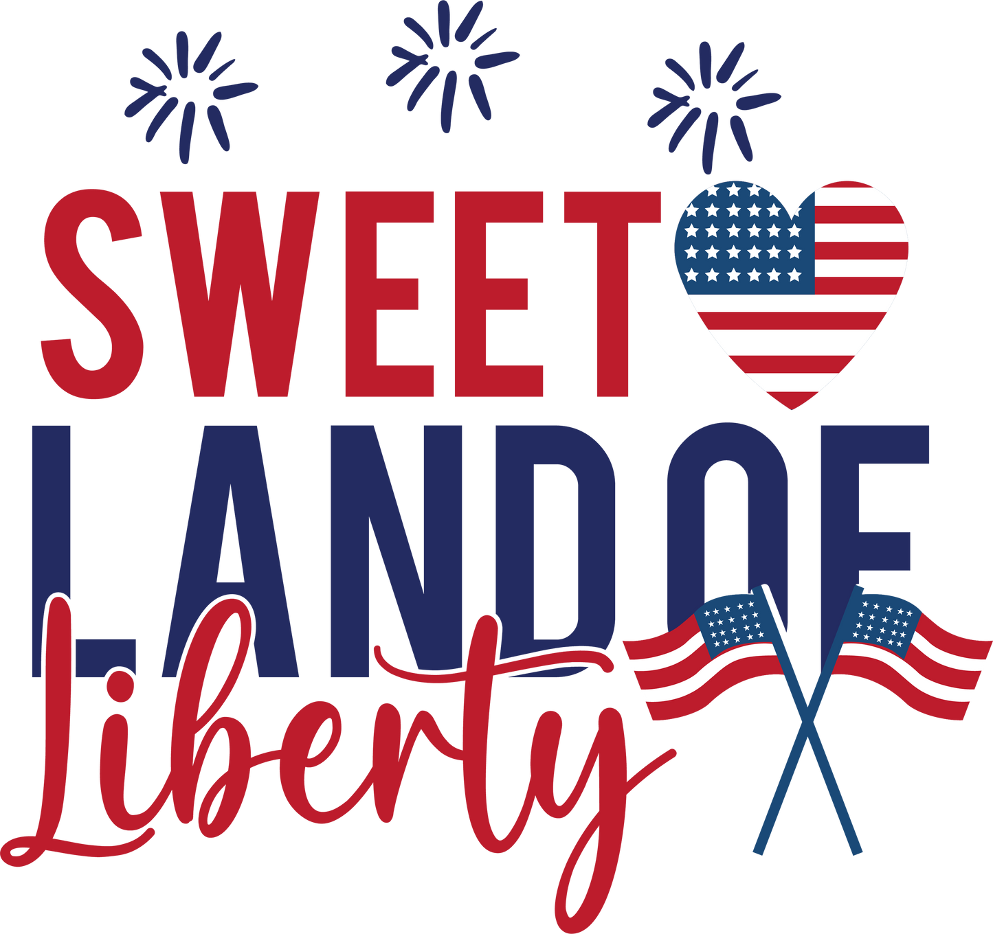 Sweet Land Of Liberty - 1205 Ready to Press DTF Transfer